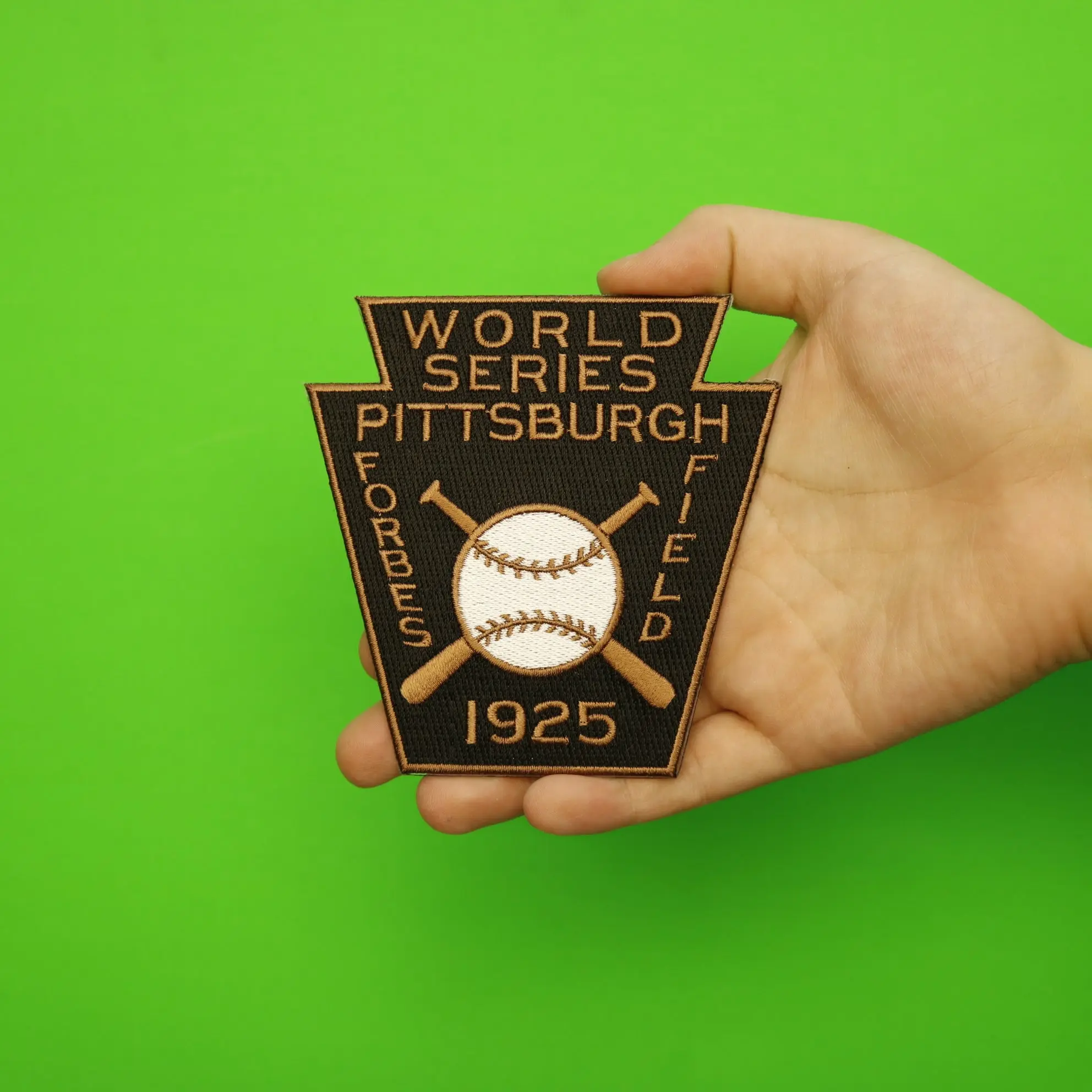 1925 MLB World Series Pittsburgh Pirates Championship Jersey Patch - Image 2