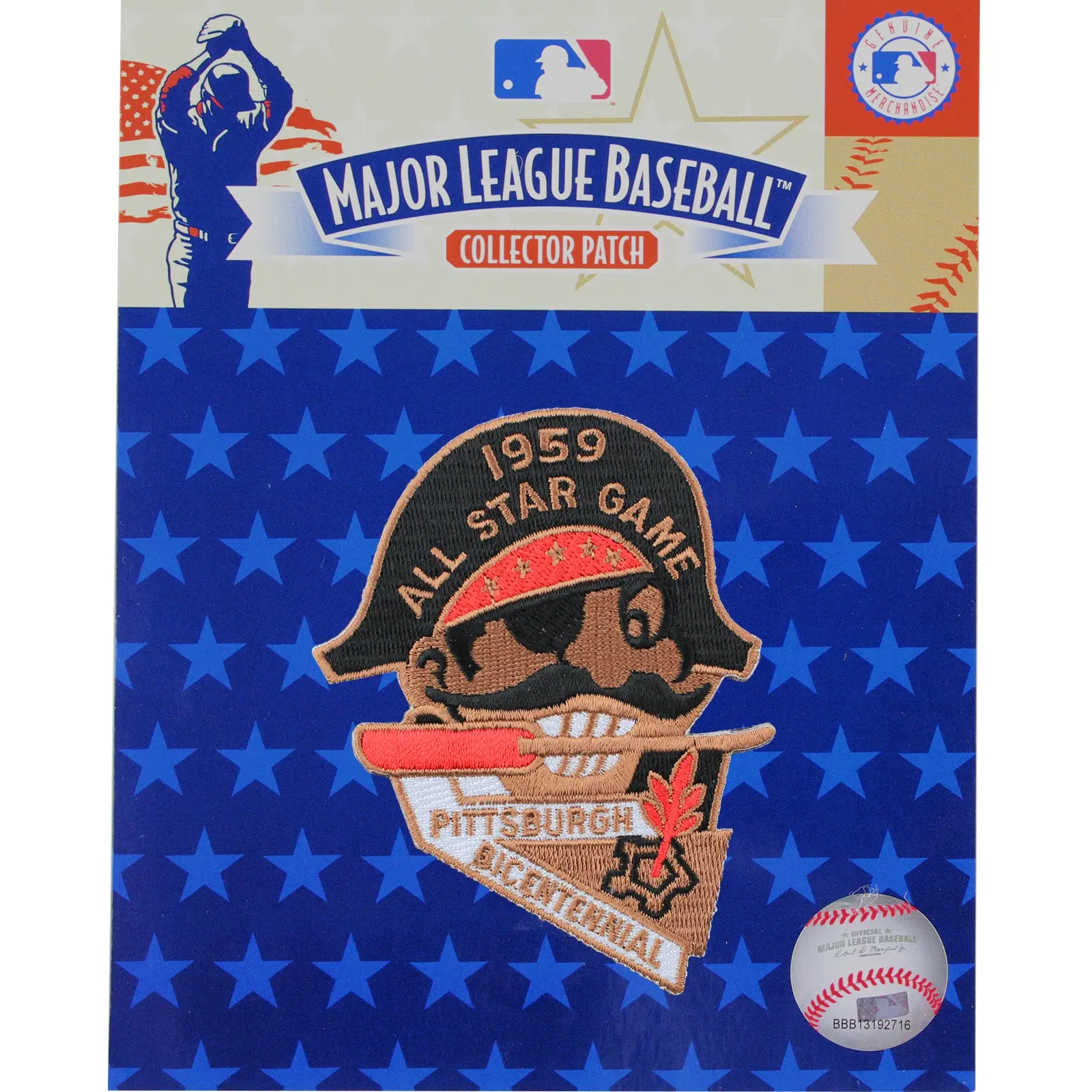 1959 MLB All Star Game Pittsburgh Pirates Forbes Field Jersey Patch - Image 2