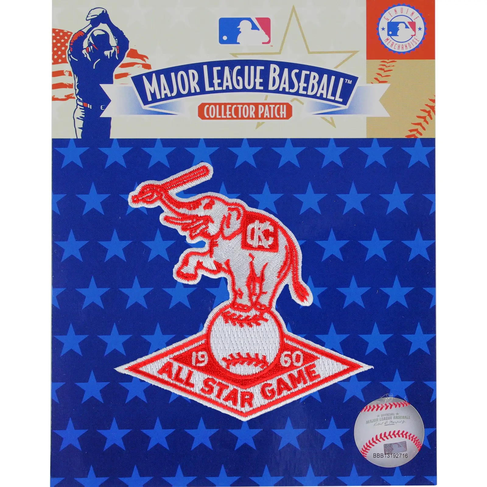 1960 MLB All Star Game Kansas City A's Municipal Stadium Jersey Patch - Image 2