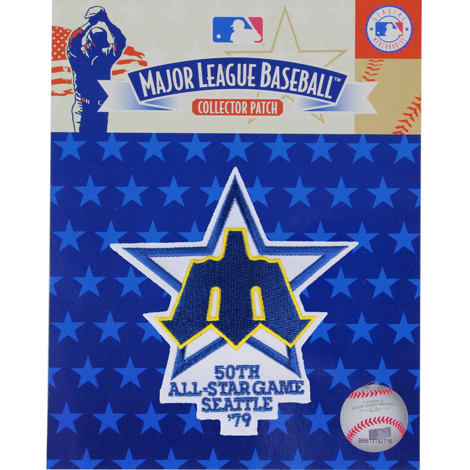 1979 MLB All Star Game Seattle Mariners Kingdome Jersey Patch - Image 2
