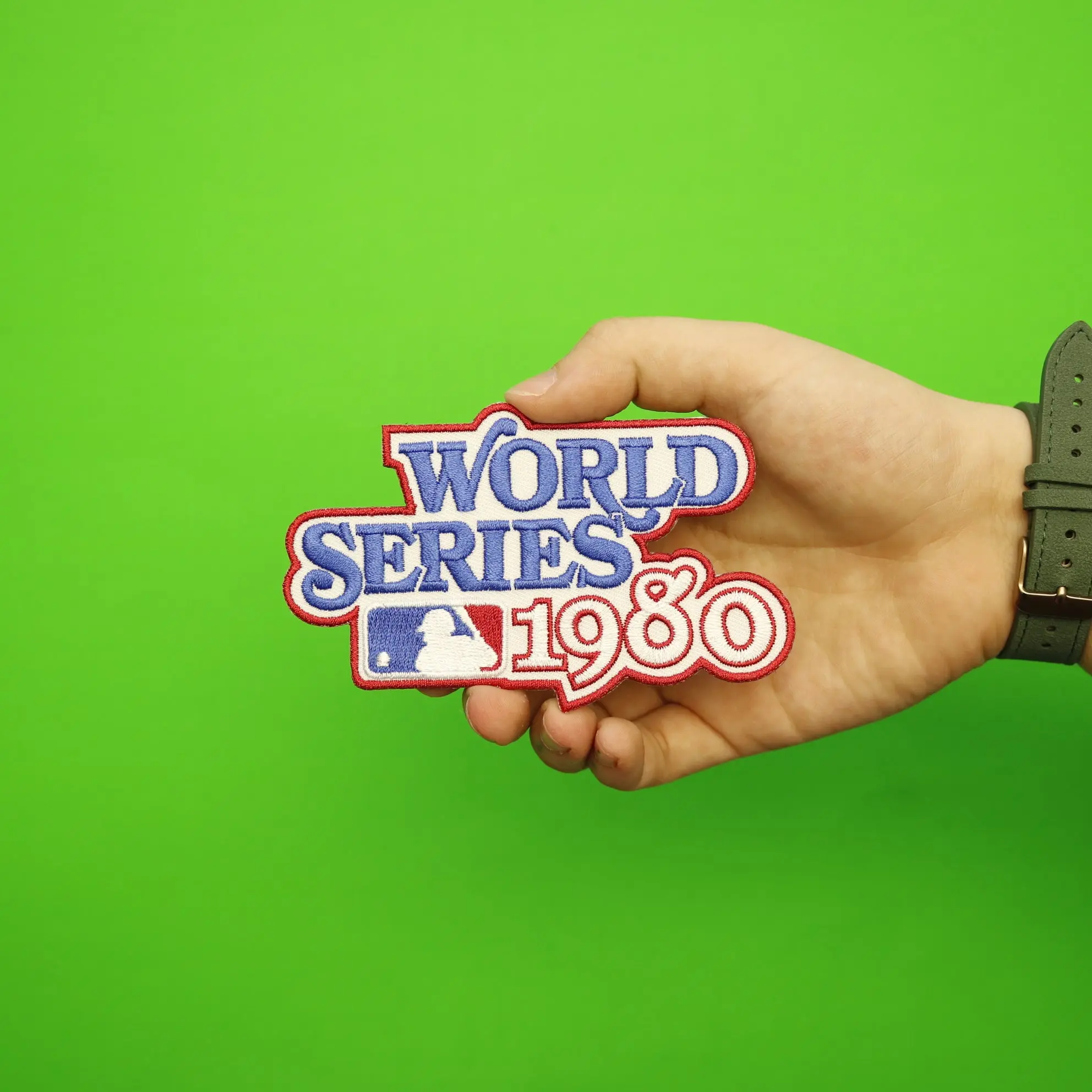 1980 MLB World Series Logo Jersey Patch Philadelphia Phillies vs. Kansas City Royals - Image 2