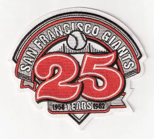 1982 San Francisco Giants 25th Anniversary Patch