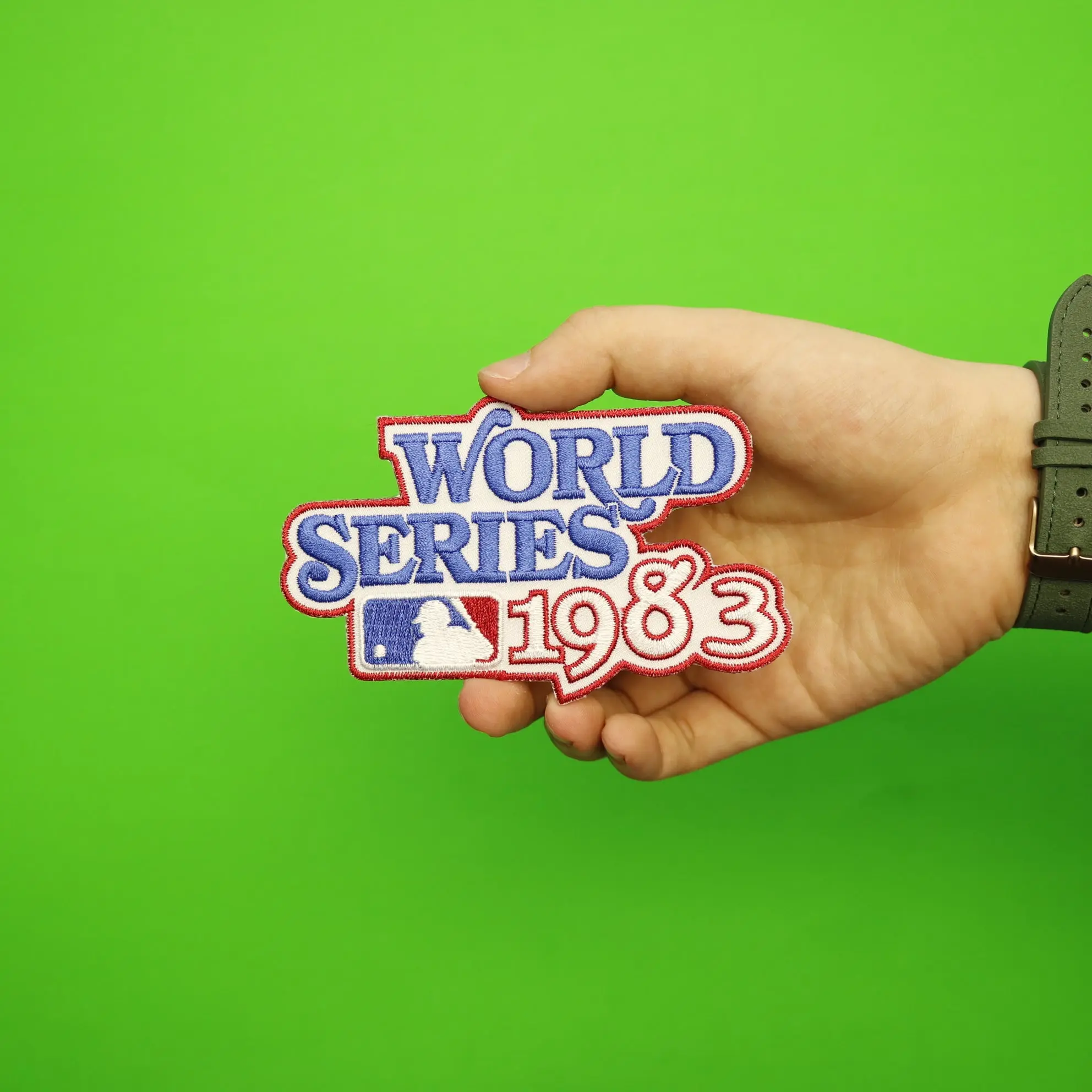 1983 MLB World Series Logo Jersey Patch Baltimore Orioles vs. Philadelphia Phillies - Image 2