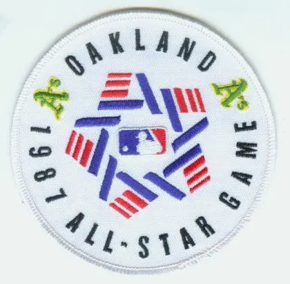 1987 MLB All Star Game Oakland A's Alameda County Coliseum Jersey Patch