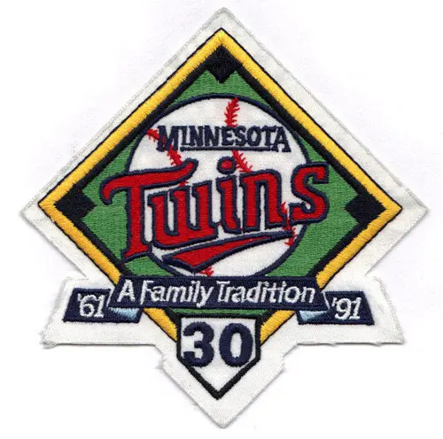 1991 Minnesota Twins 30th Anniversary 'A Family Tradition' Logo Patch