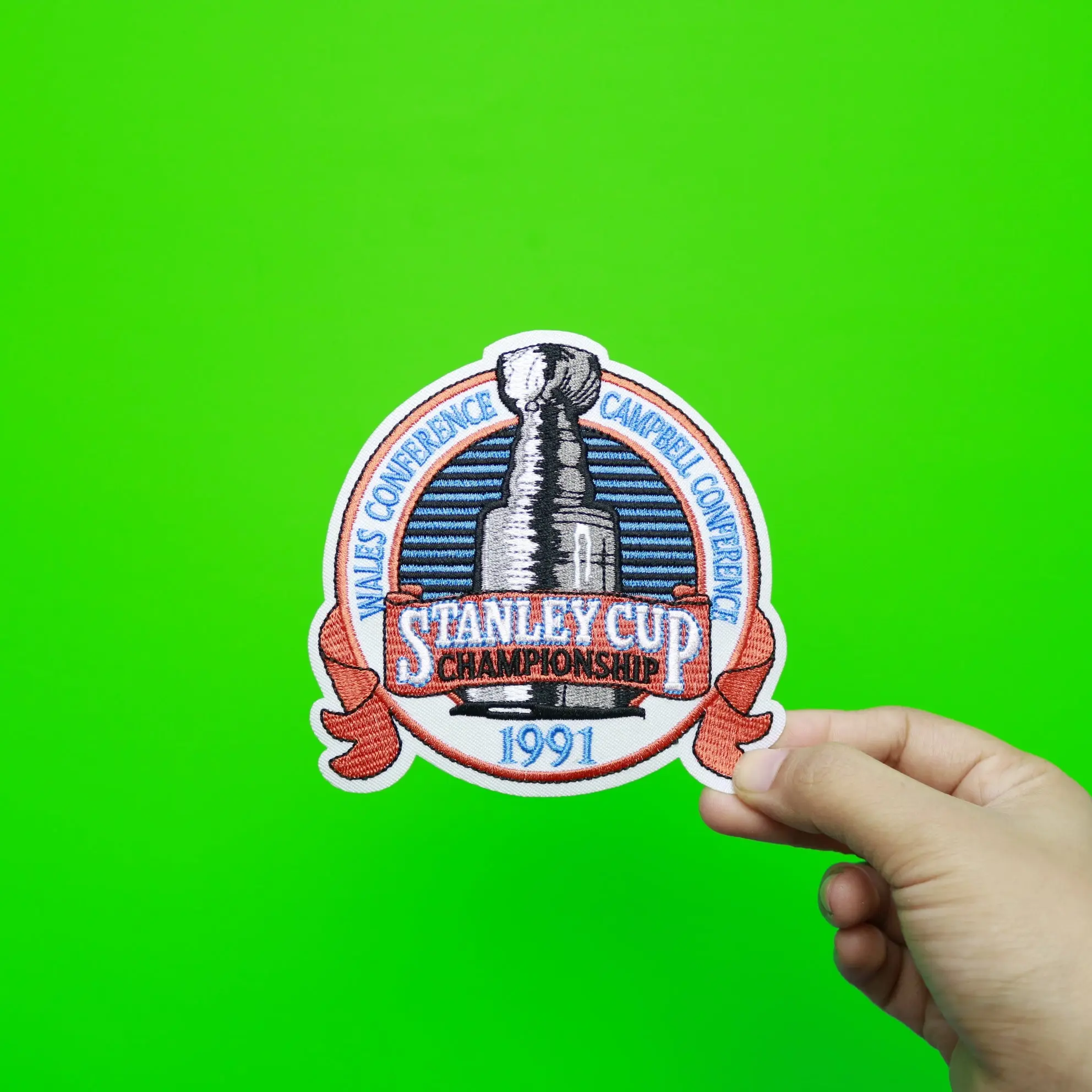 1991 NHL Stanley Cup Final Championship Jersey Patch Pittsburgh Penguins vs. Minnesota North Stars - Image 2