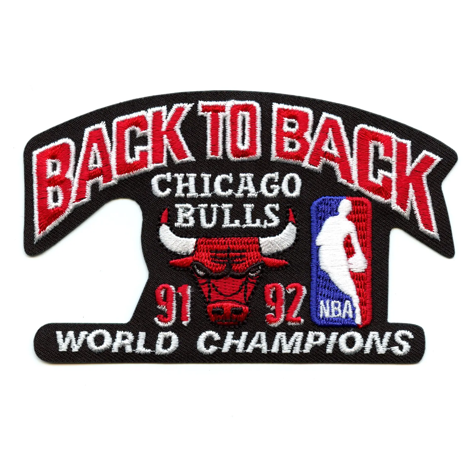 1992 Chicago Bulls NBA World Champions Embroidered Retro Patch