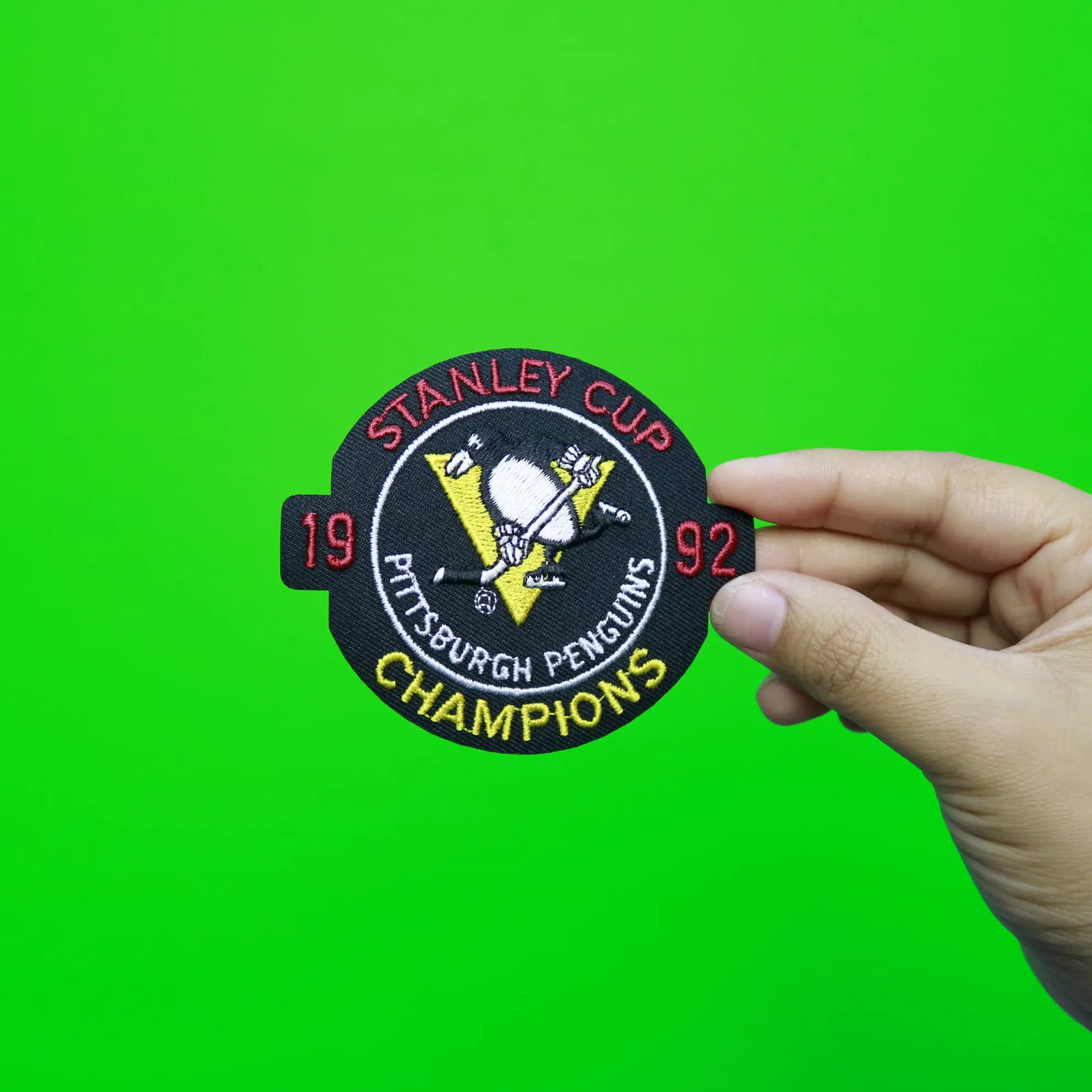1992 NHL Stanley Cup Final Champions Jersey Patch Pittsburgh Penguins - Image 2