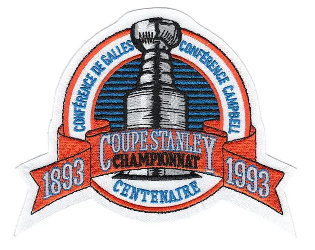 1993 NHL Stanley Cup Championship Jersey Patch (French Version) Los Angeles Kings vs. Montreal Canadiens