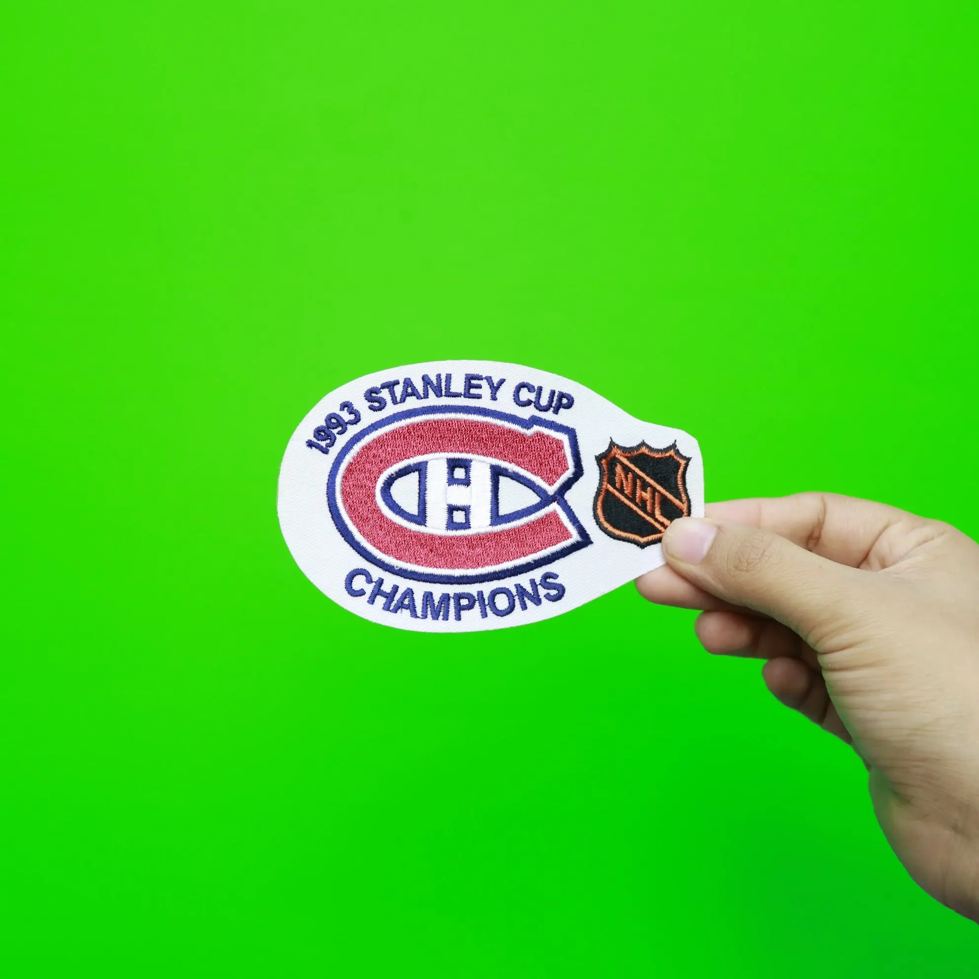 1993 NHL Stanley Cup Finals Champions Montreal Canadiens Haabs Patch - Image 2