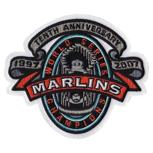 1997 Florida Marlins 10th Anniversary MLB World Series Champions Jersey Patch (2007)