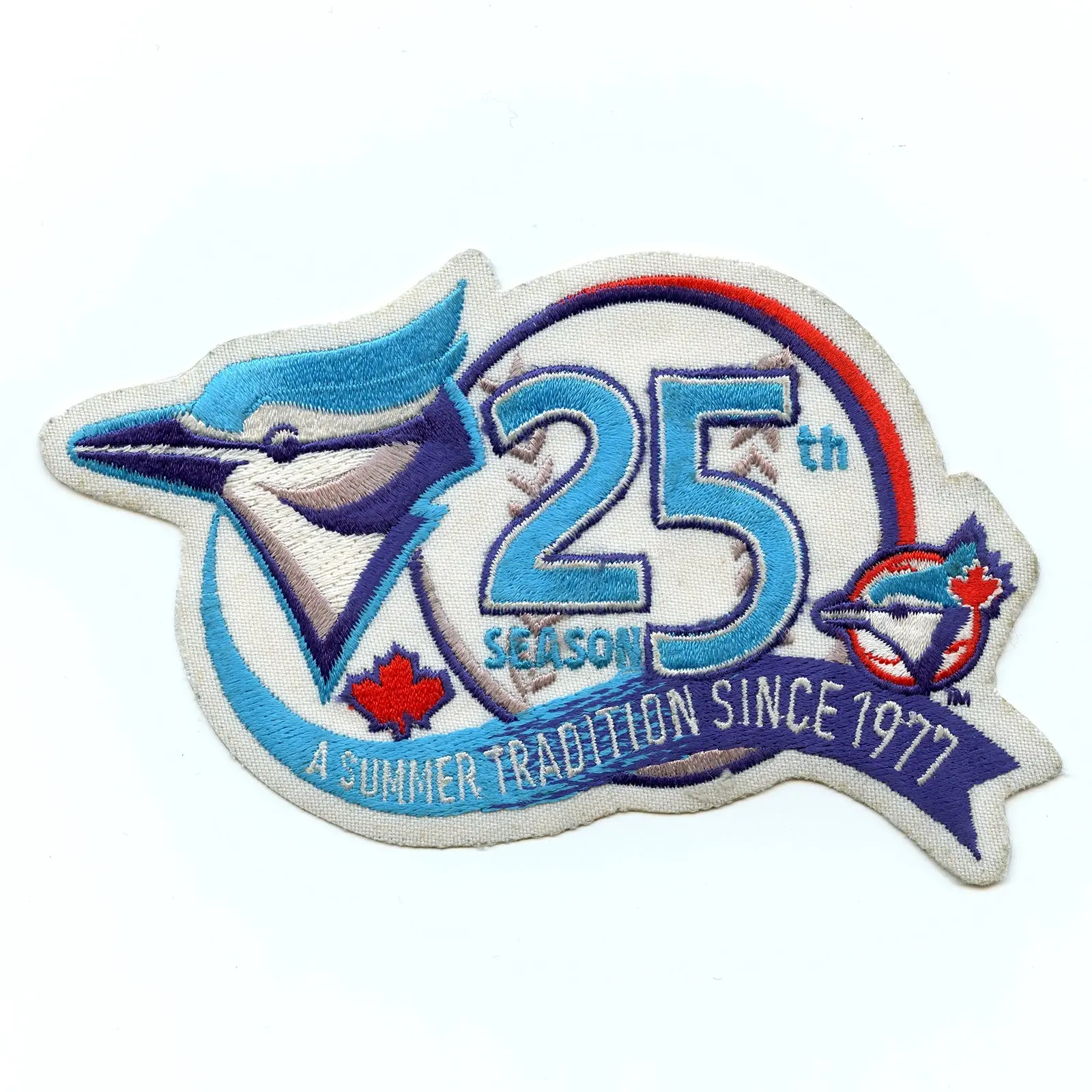 2001 Toronto Blue Jays 25th Anniversary Vintage Patch
