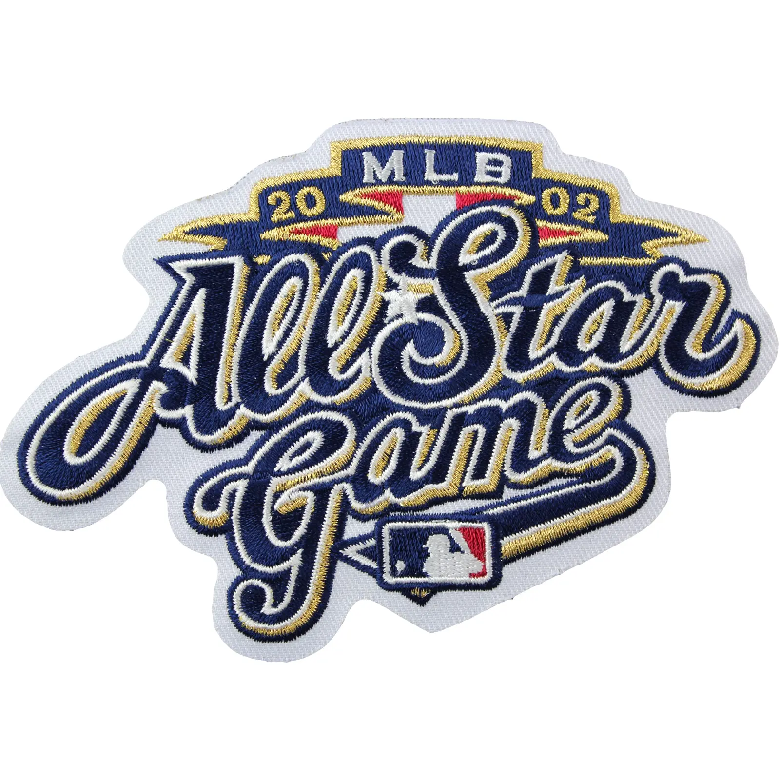 2002 MLB All-star Game Jersey Sleeve Patch In Milwaukee Brewers (White Version)