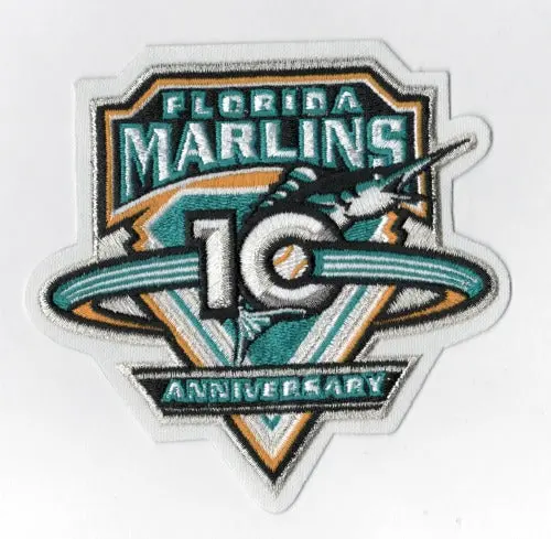 2003 Florida Marlins 10th Anniversary Patch
