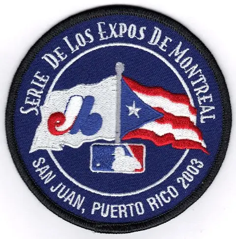 2003 Montreal Expos San Juan Series Jersey Patch
