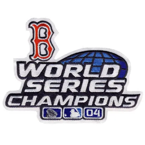 2004 Boston Red Sox MLB World Series Champions Jersey Patch Alternate Version