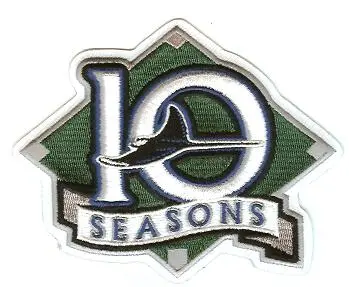 2007 Tampa Devil Rays 10th Anniversary Jersey Patch - Image 2