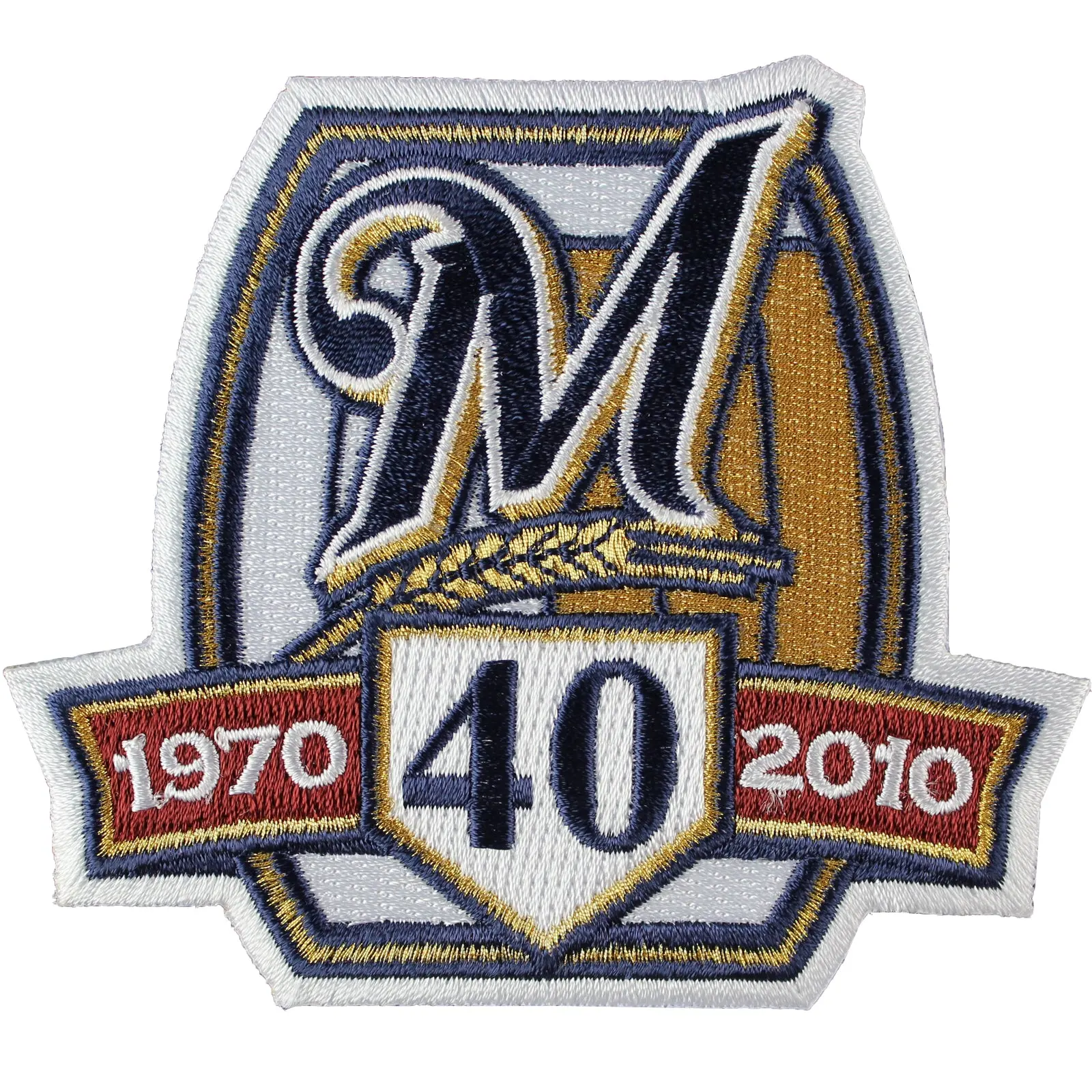 2010 Milwaukee Brewers 40th Anniversary Patch - Image 2