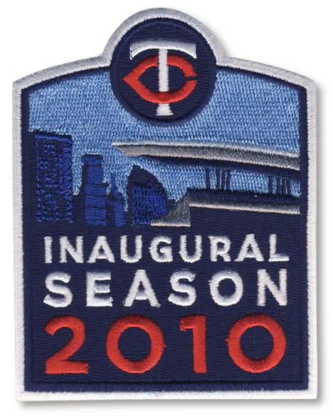 2010 Minnesota Twins Inaugural Season Of Target Field Jersey Patch