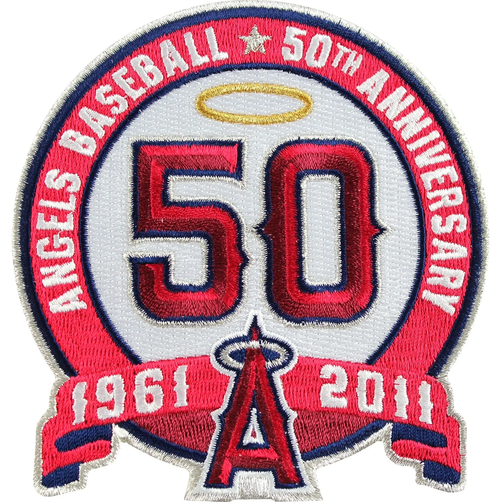 2011 Los Angeles of Anaheim Angels 50th Anniversary Patch