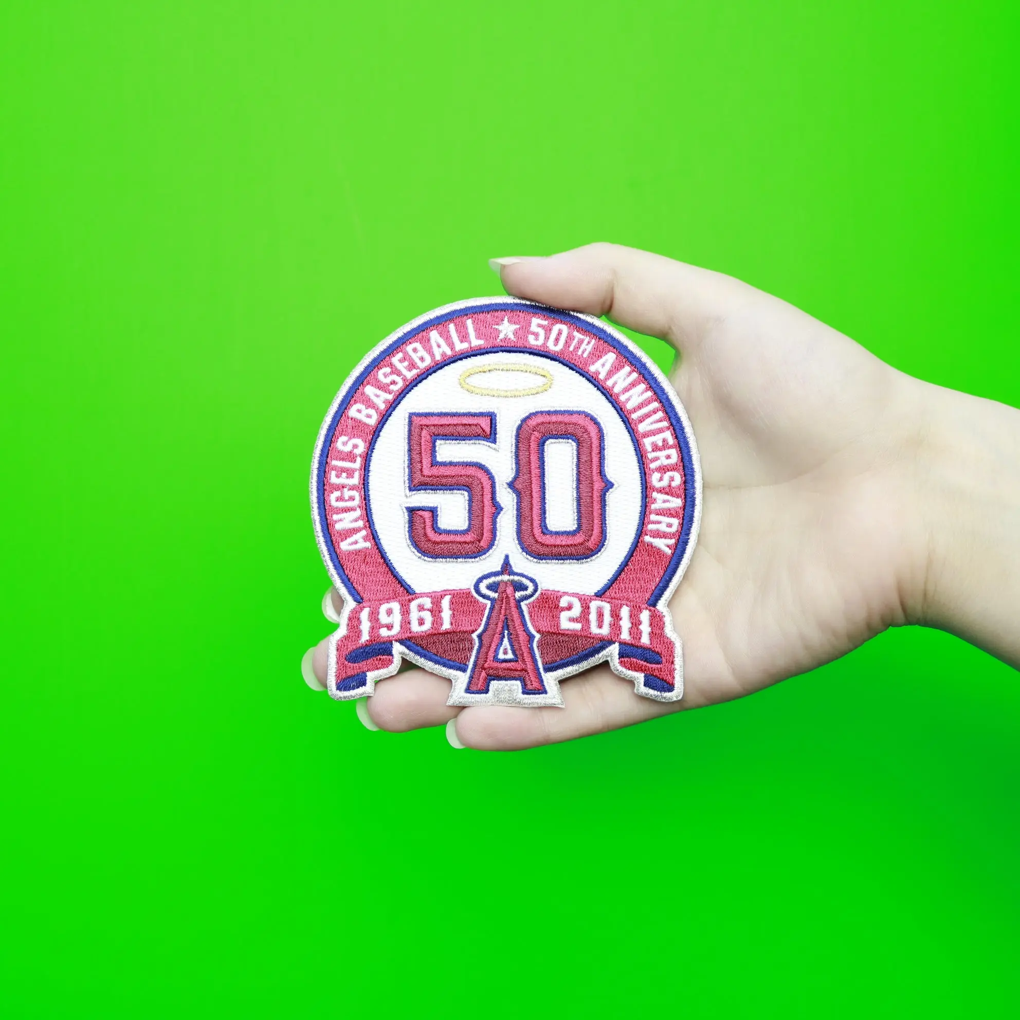 2011 Los Angeles of Anaheim Angels 50th Anniversary Patch - Image 2