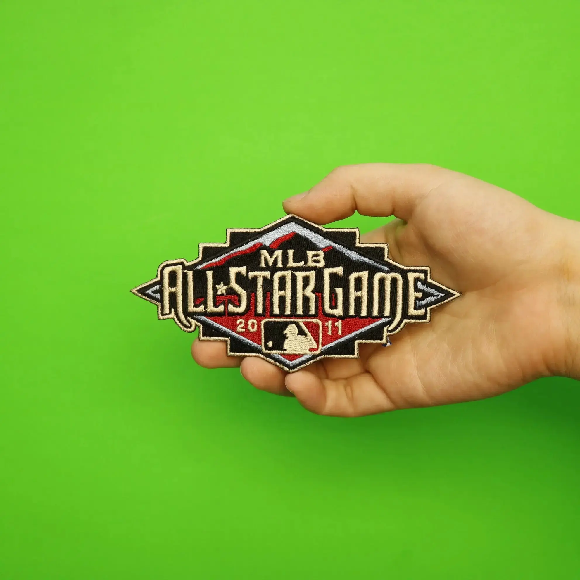 2011 MLB All-star Game Jersey Patch Arizona Diamondbacks Tan Border - Image 3