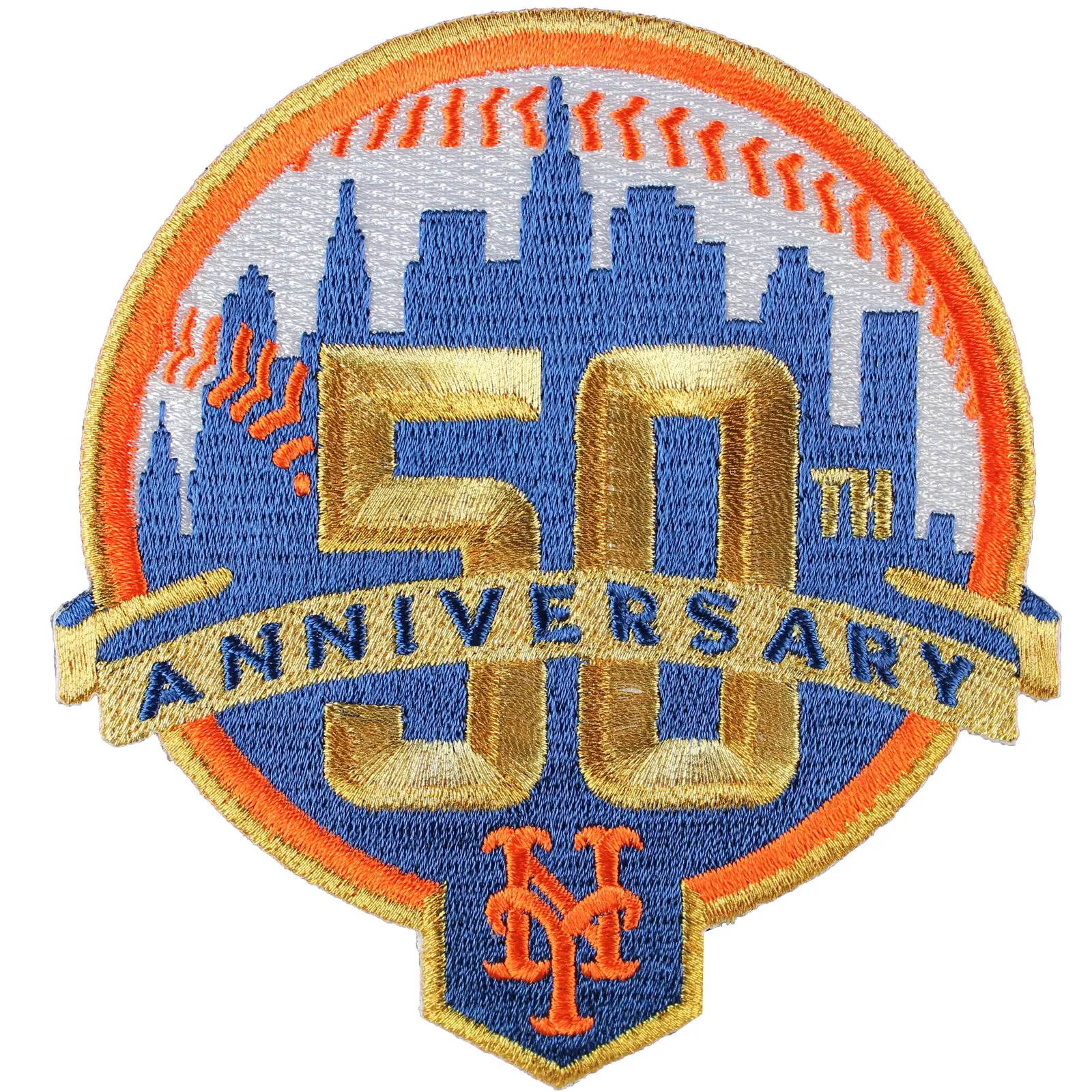 2012 New York Mets 50th Anniversary Jersey Sleeve Patch