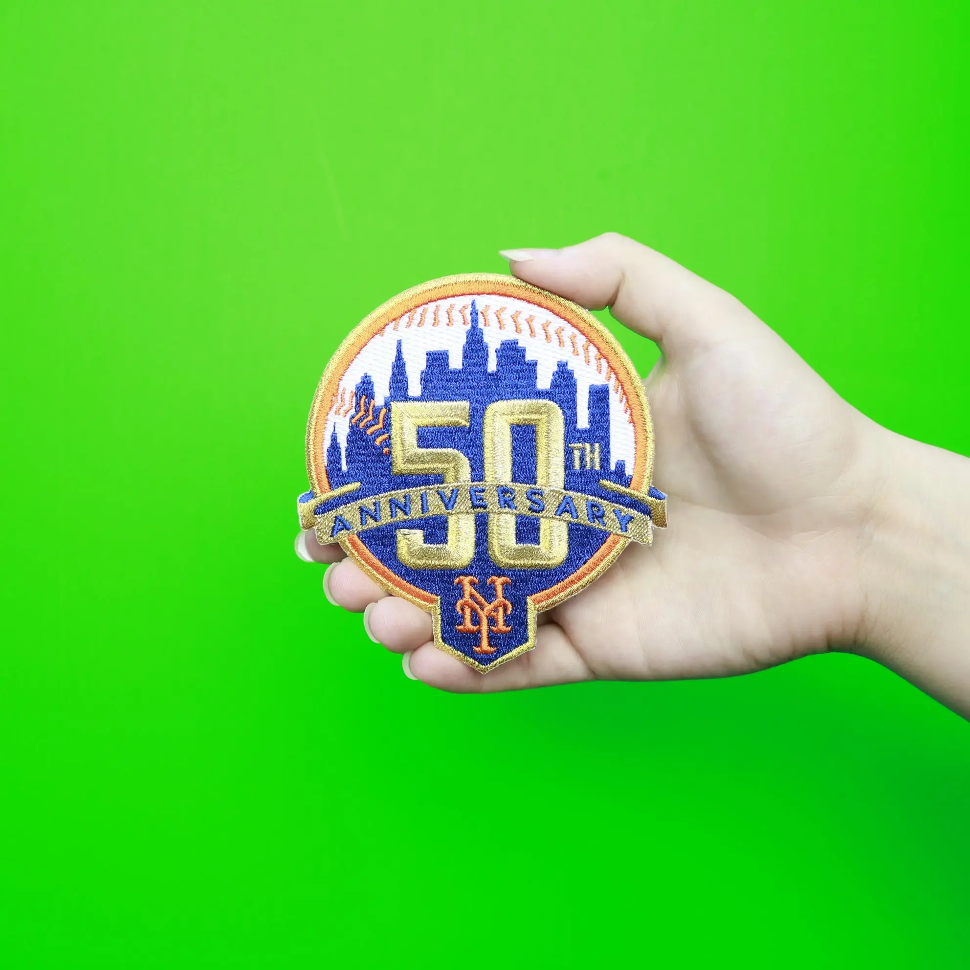 2012 New York Mets 50th Anniversary Jersey Sleeve Patch - Image 2