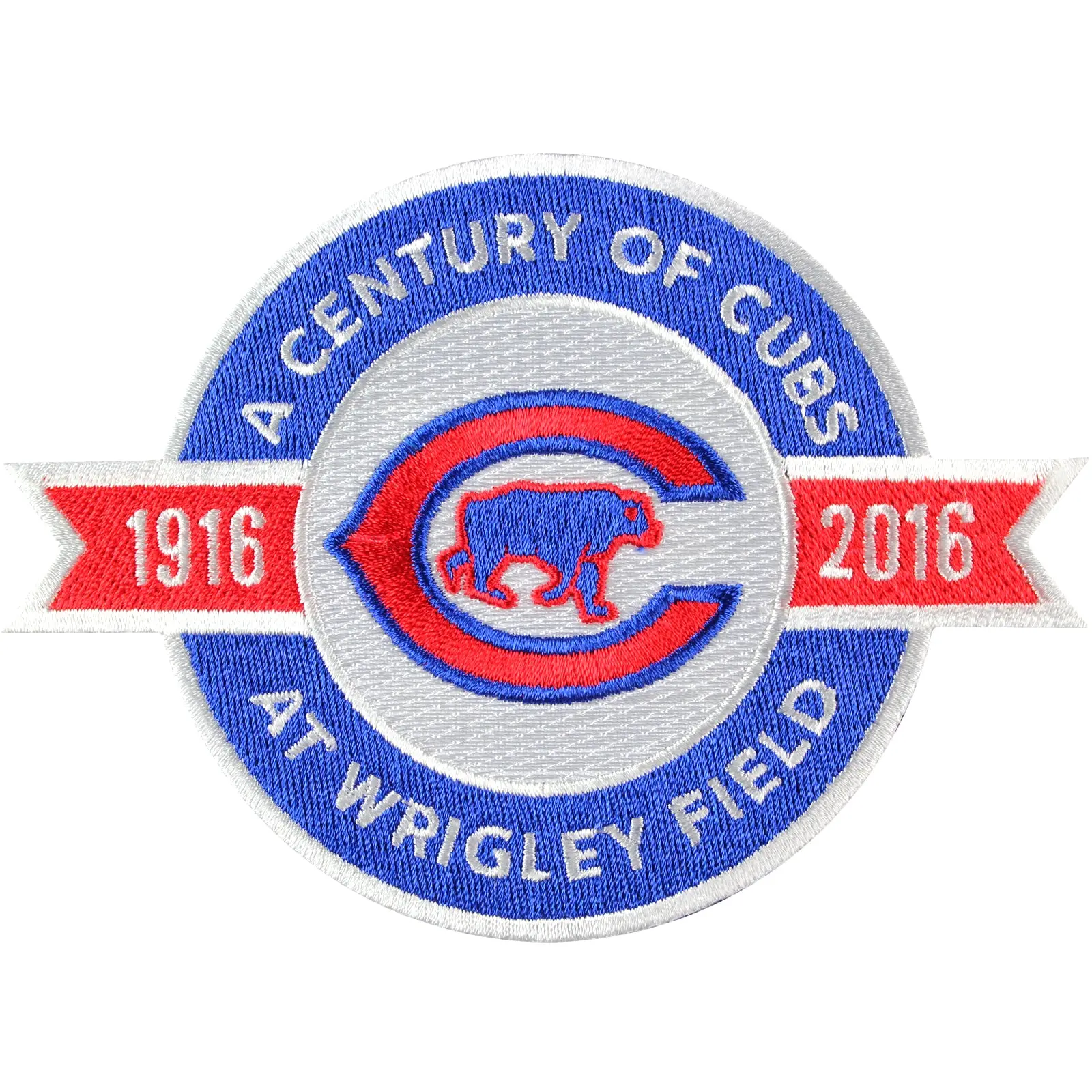 2016 Chicago Cubs A Century of Cubs At Wrigley Field 100th Anniversary Jersey Sleeve Patch