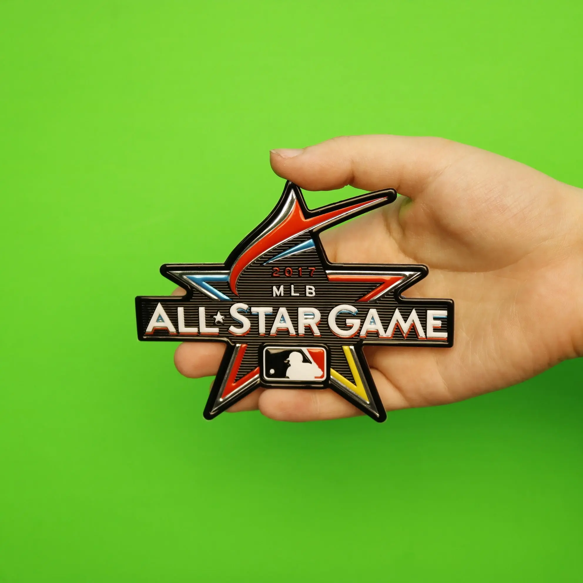 2017 MLB All Star Game Miami Marlins TPU On-Field Emboss Tech Sleeve Patch - Image 2