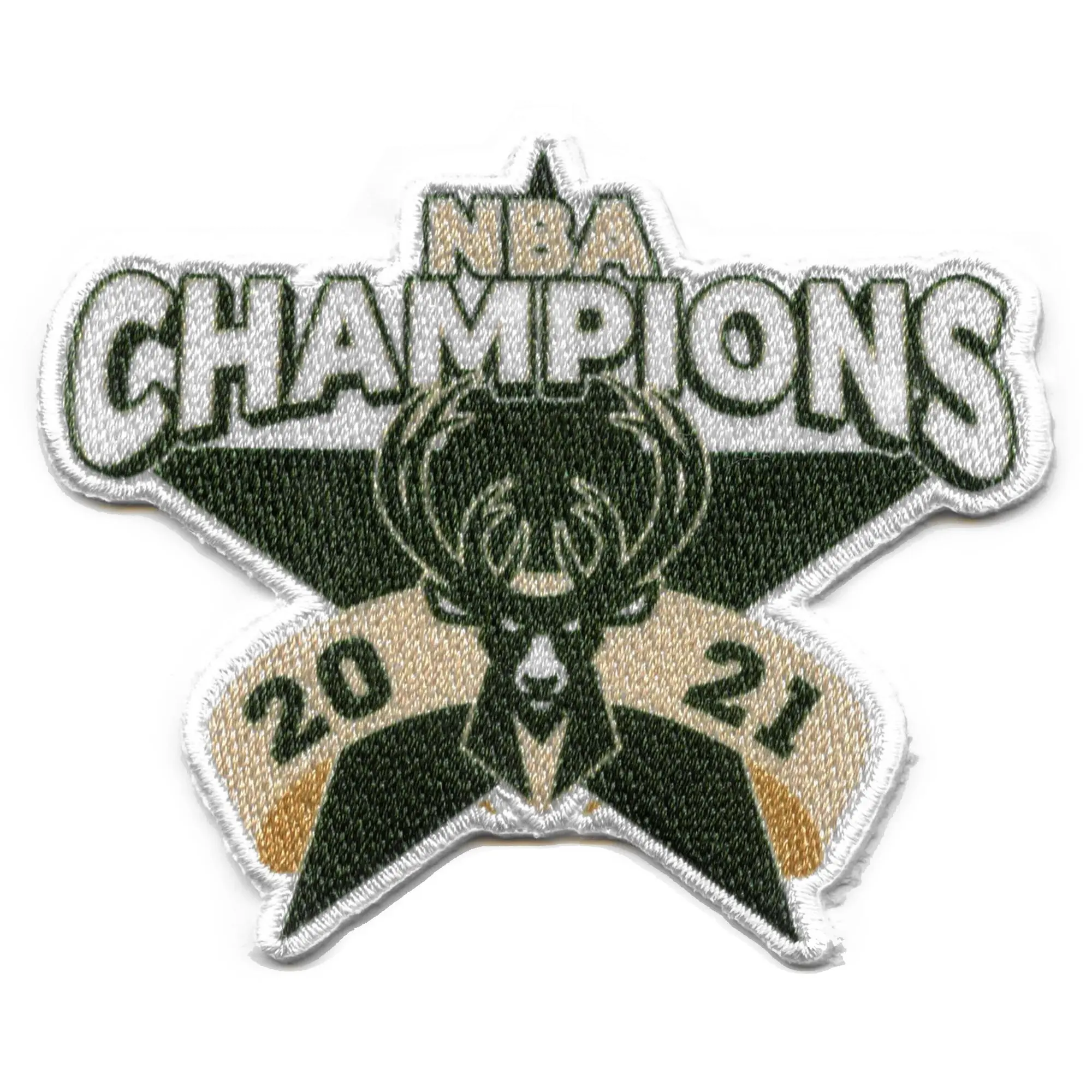 2021 NBA Finals Champions Milwaukee Bucks Star Patch