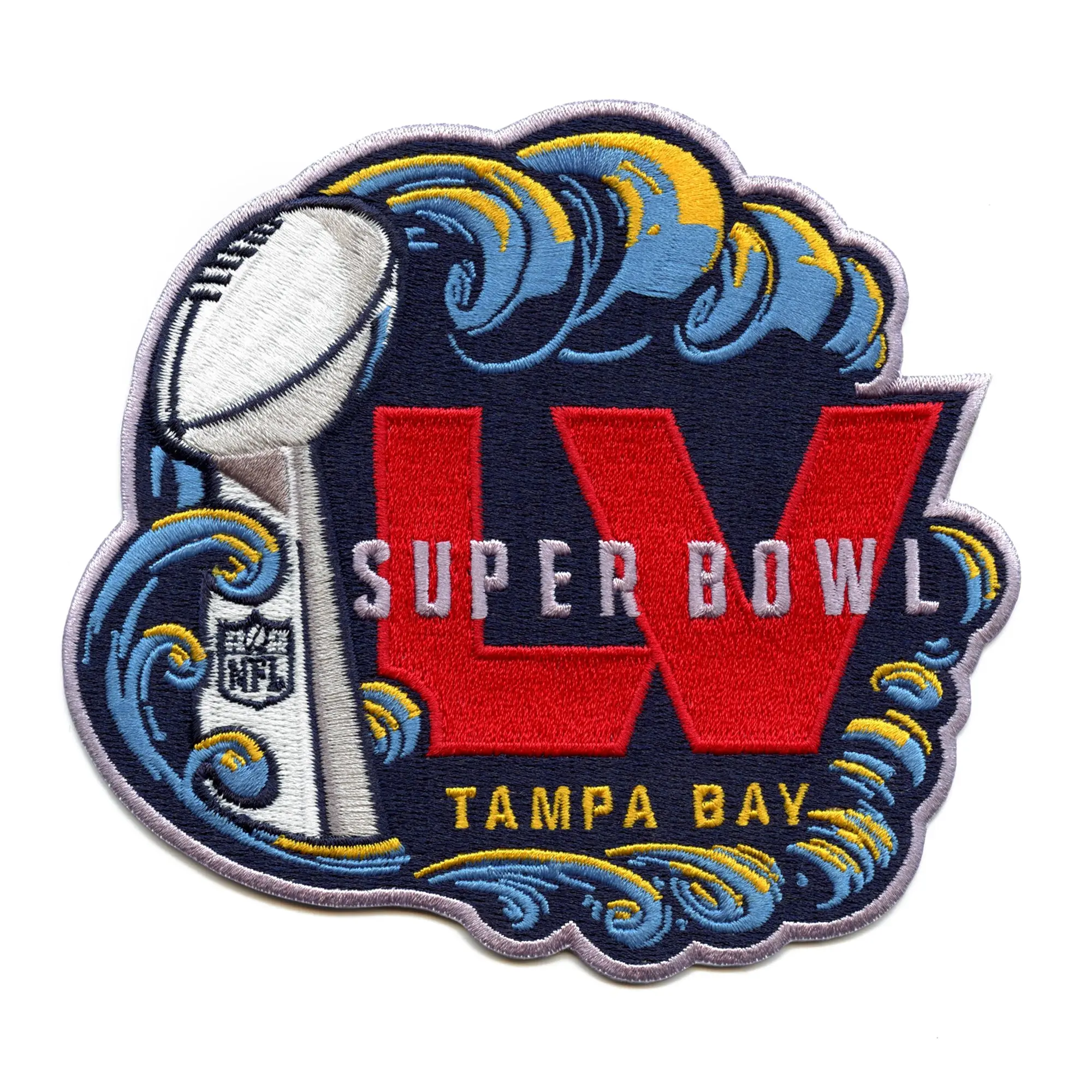 2021 NFL Super Bowl 55 LV Media Patch Tampa Bay Buccaneers vs. Kansas City Chiefs