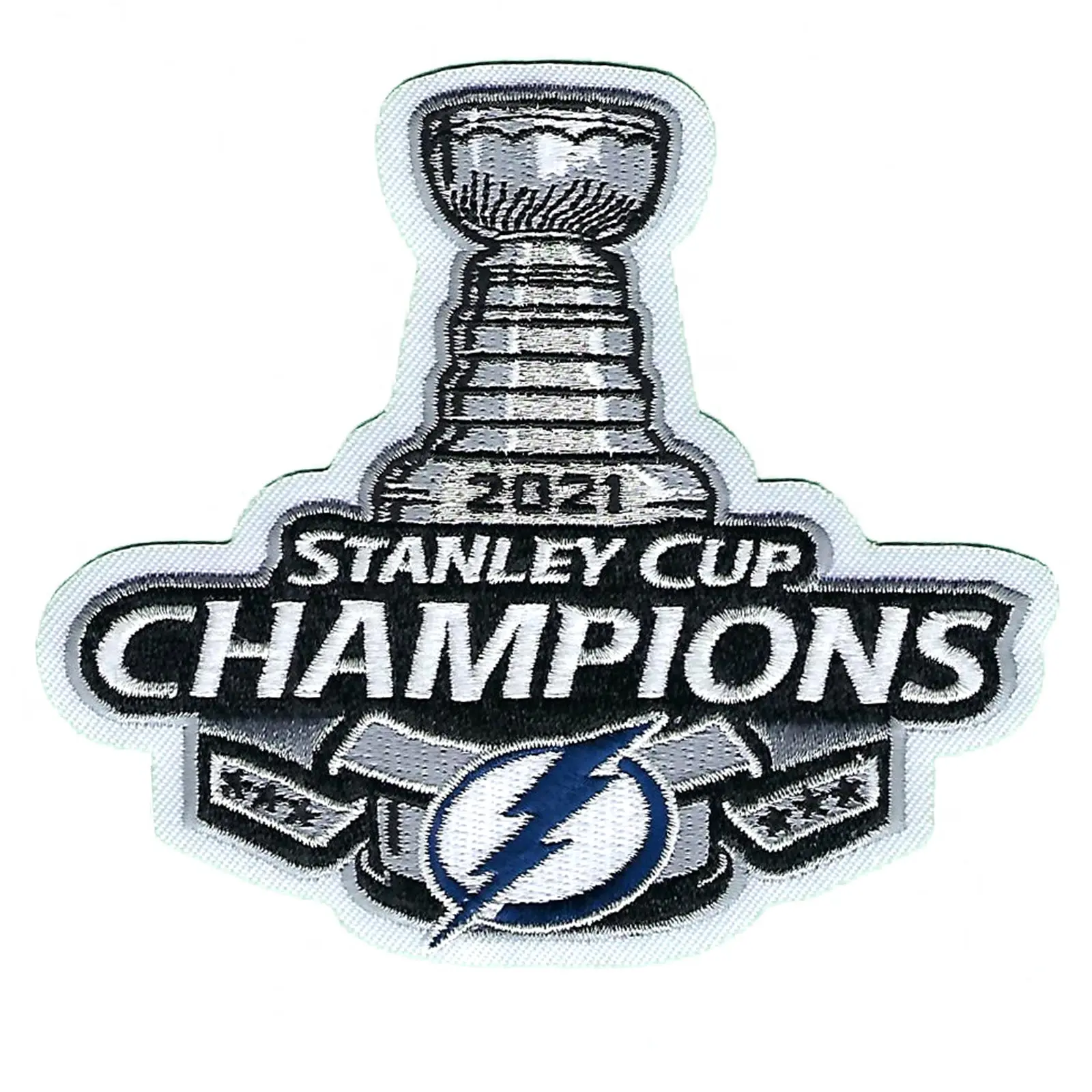 2021 NHL Stanley Cup Final Champions Tampa Bay Lightning Commemorative Jersey Patch - Image 2