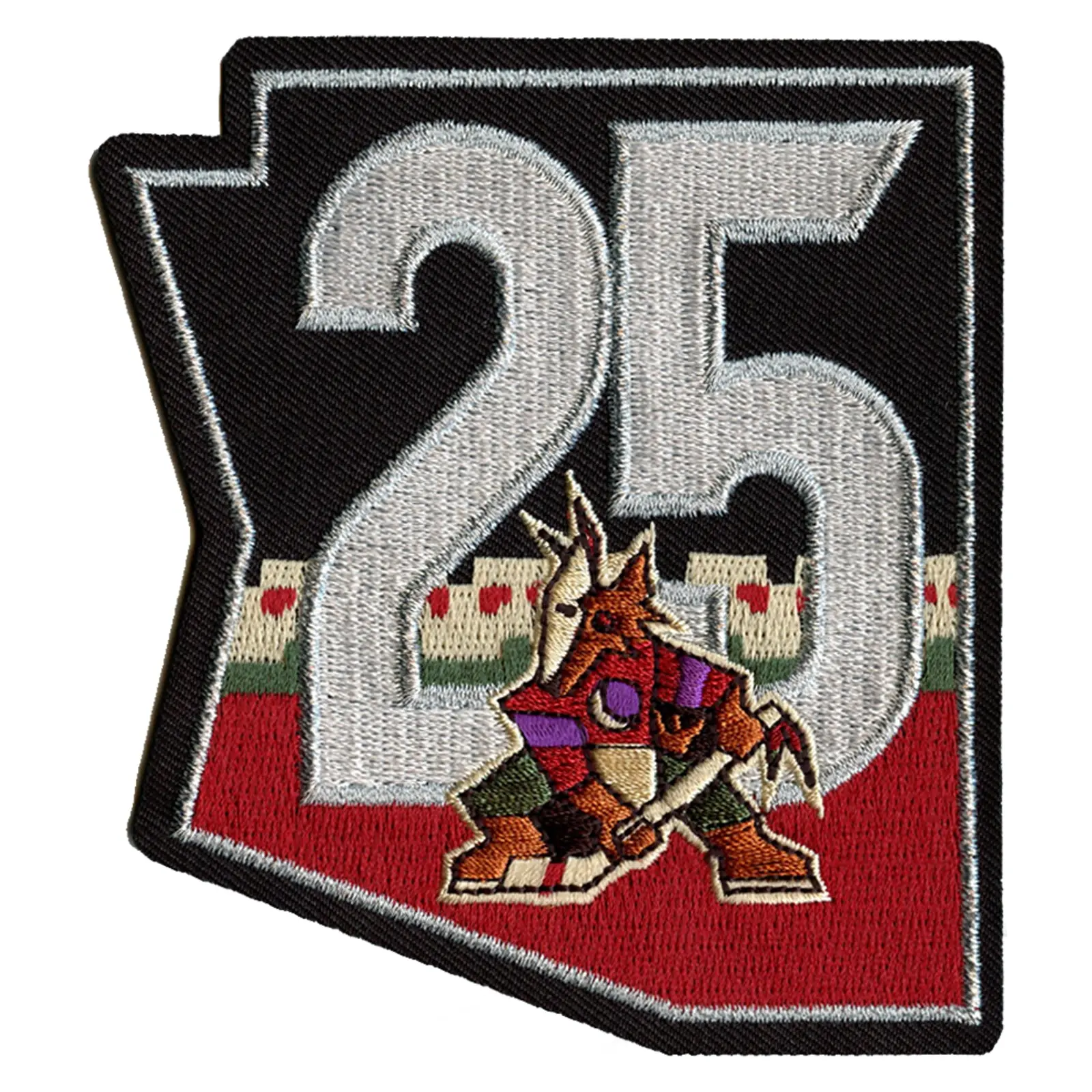2021 Official Arizona Coyotes 25th Anniversary Jersey Patch Alternate - Image 2