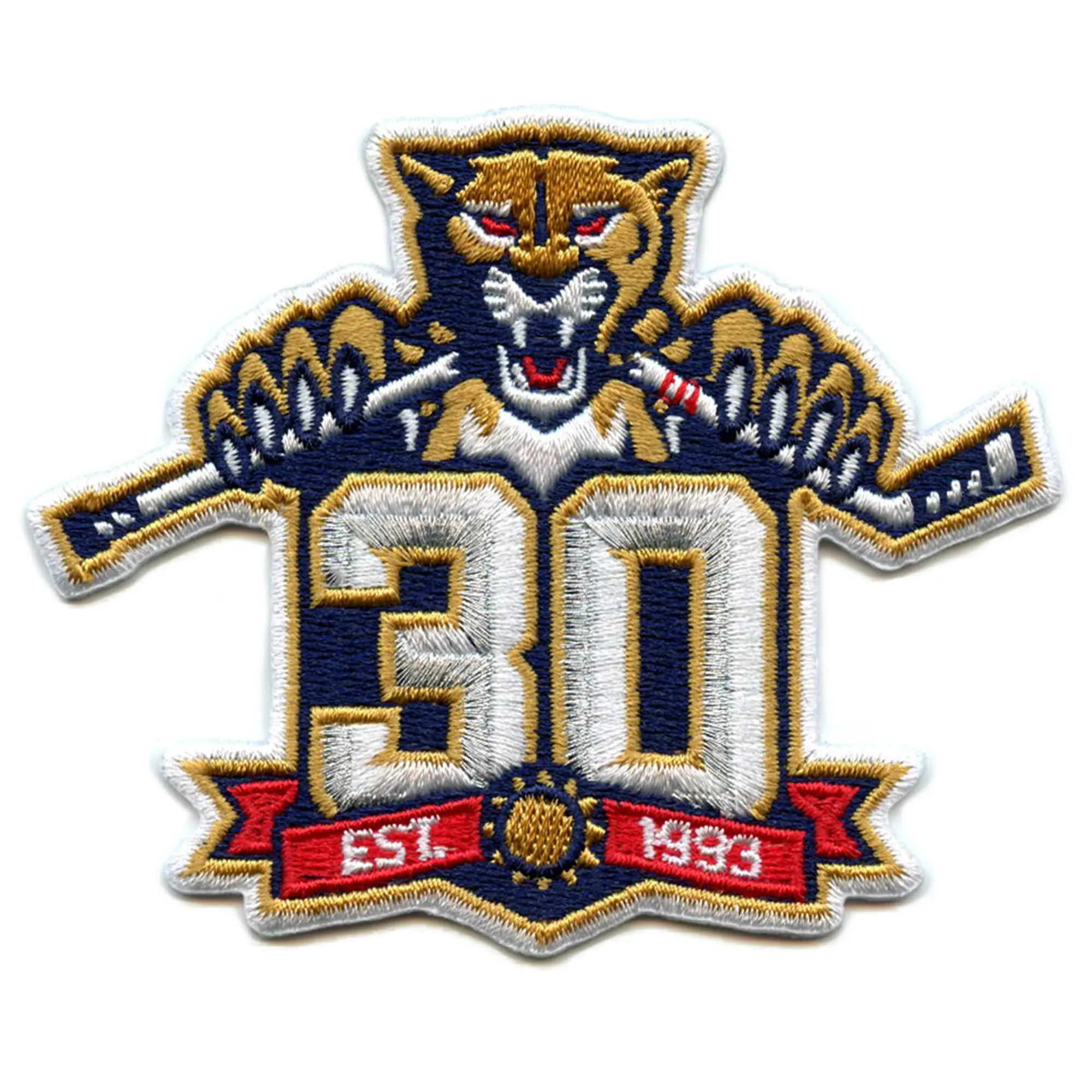 2023 Florida Panthers Team 30th Anniversary Season Logo Jersey Patch - Image 2