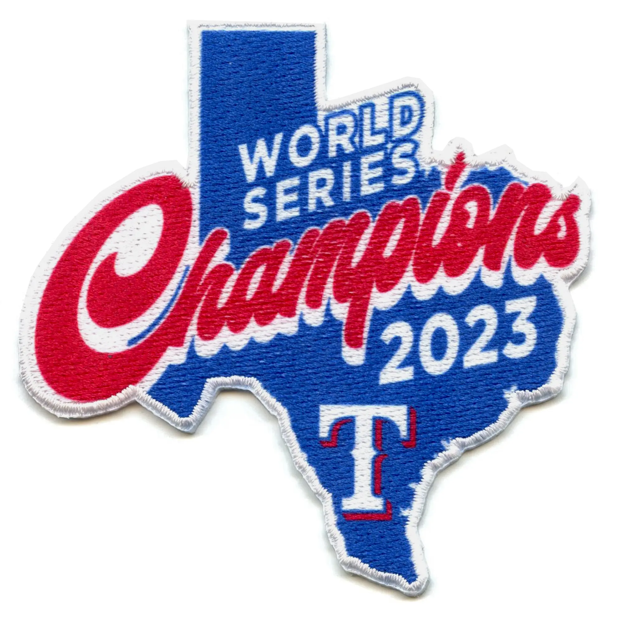 2023 MLB World Series Champions Texas Rangers Texas State Jersey Patch - Image 2