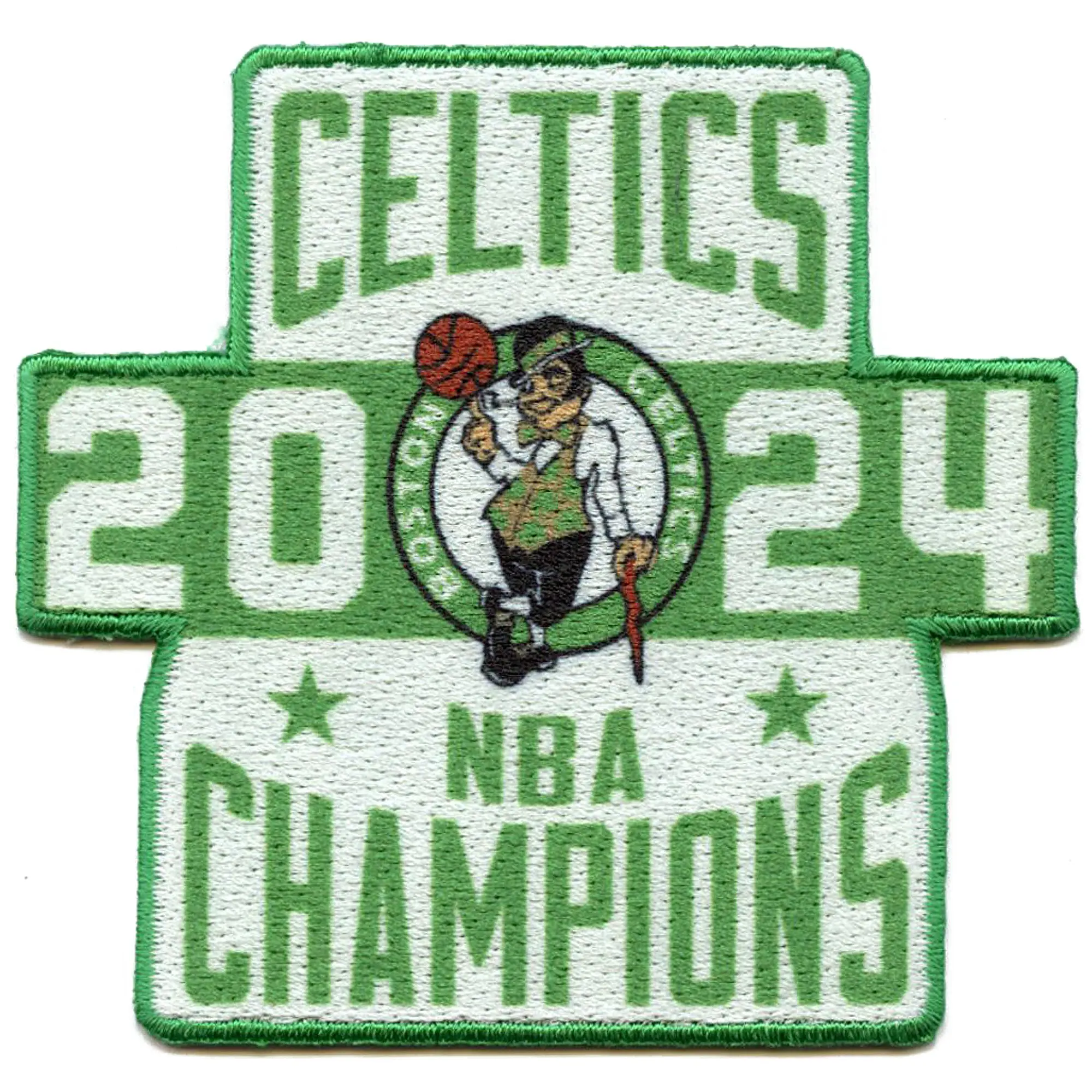 2024 NBA Finals Champions Boston Celtics Stacking Sublimated Patch Iron On - Image 2