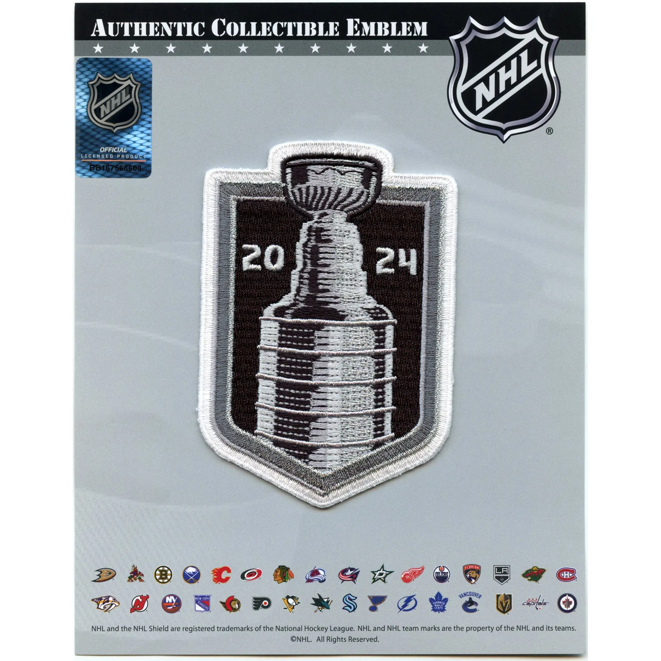 2024 NHL Stanley Cup Final Jersey Patch Florida Panthers Edmonton Oilers Embroidered