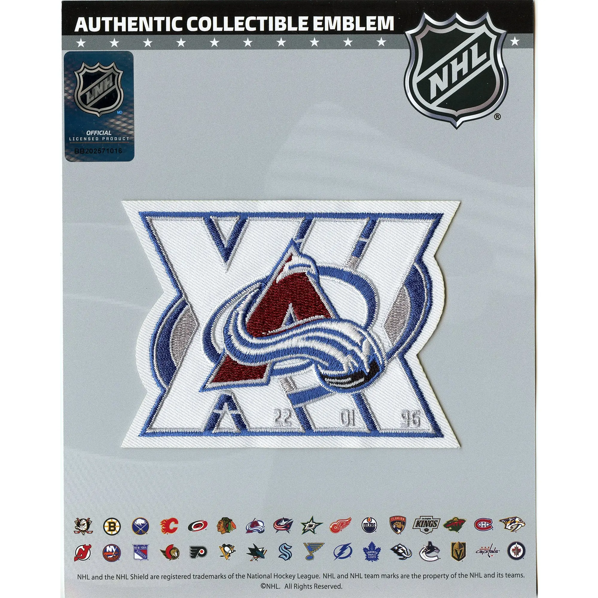 2026 Colorado Avalanche Team 30th Anniversary Season Logo Jersey Patch