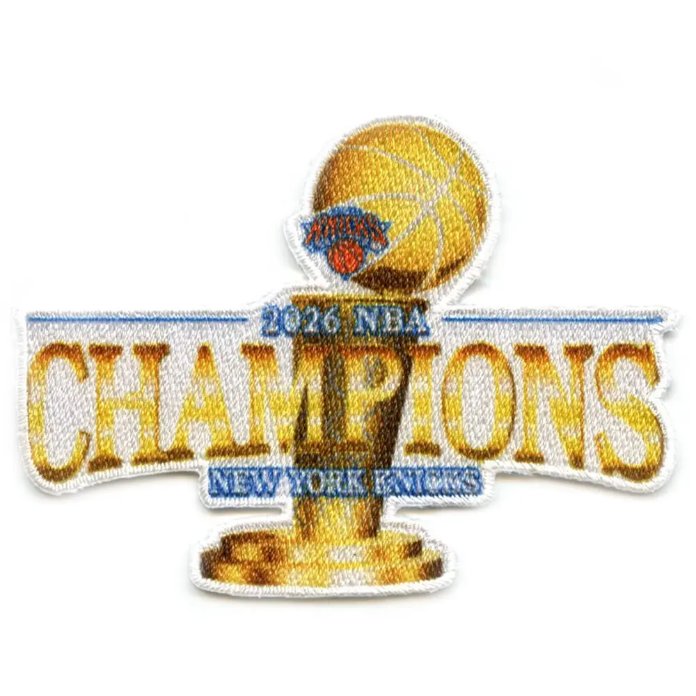 2026 NBA Finals Champions Official Sublimated Trophy Patch New York Knicks