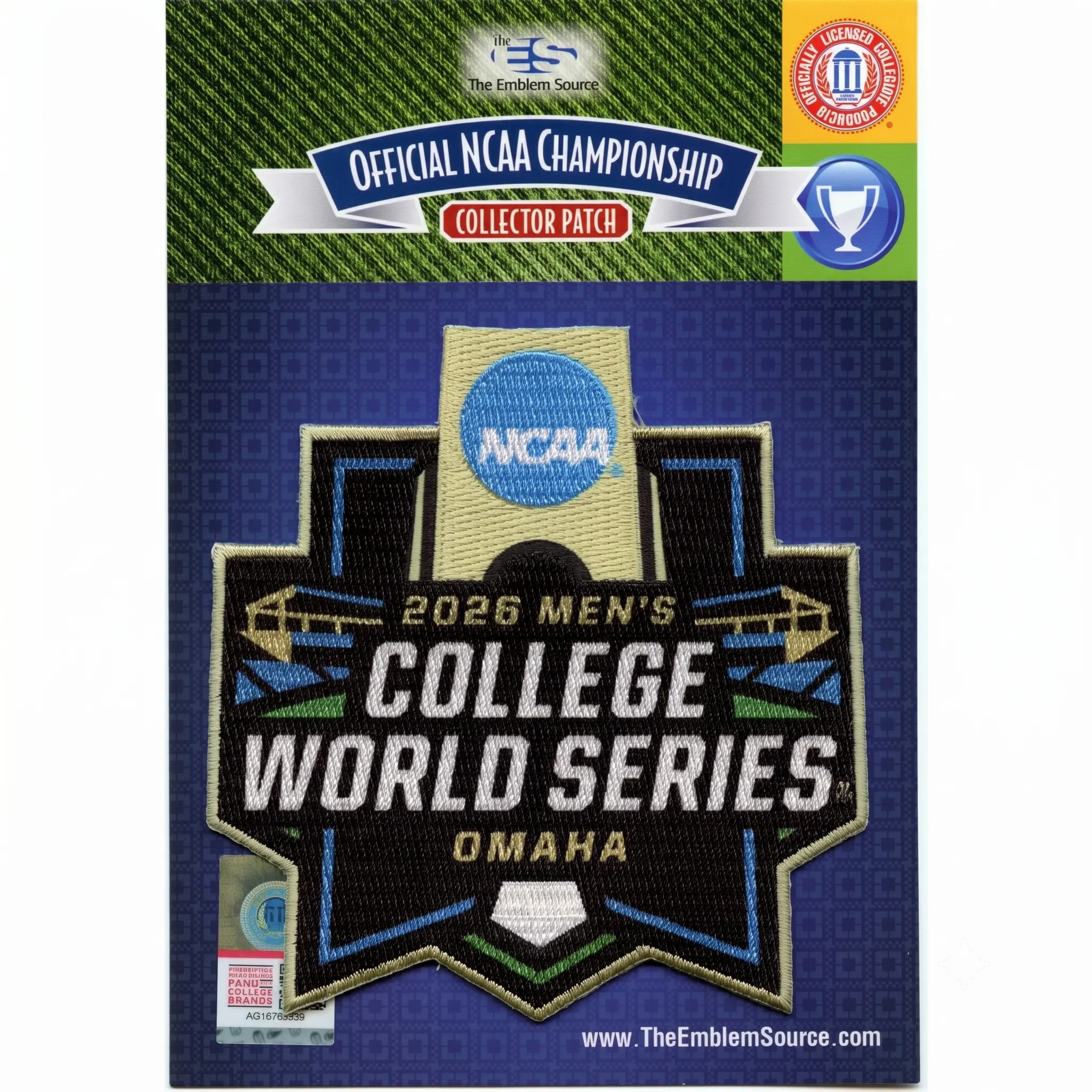 2026 NCAA Men's College World Series Omaha Jersey Patch - Image 2
