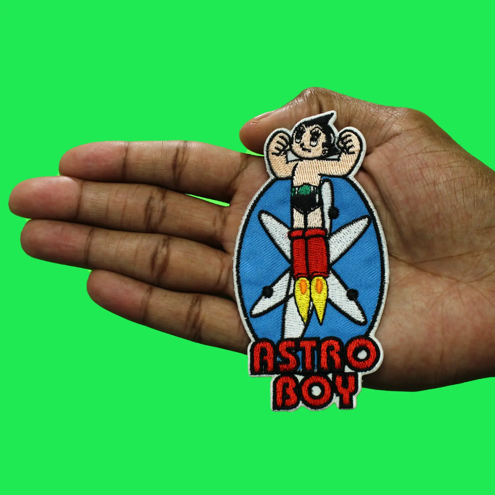 A Flying Pose Patch Astro Boy Anime Embroidered Iron On - Image 2