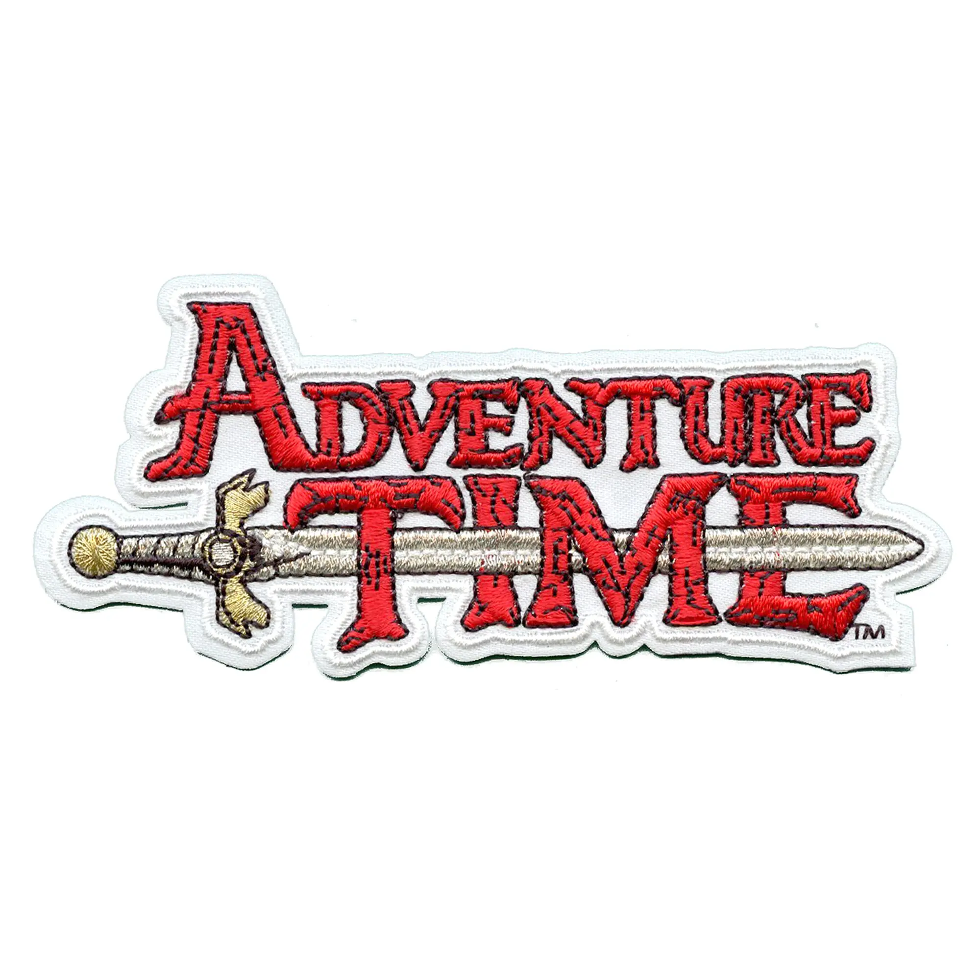 Adventure Time Main Logo Patch Cartoon Network Animation Embroidered Iron-On