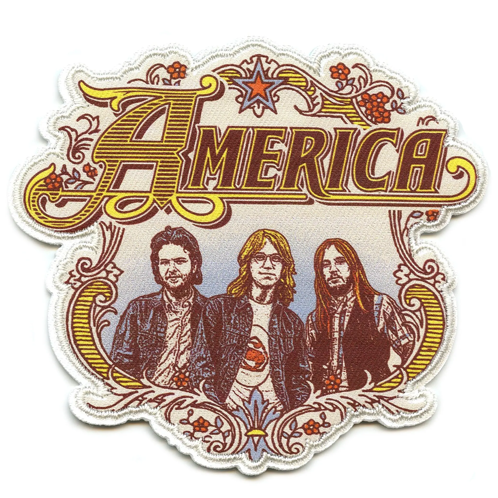 America Country Band Patch Western Atmosphere Music Embroidered Iron-On
