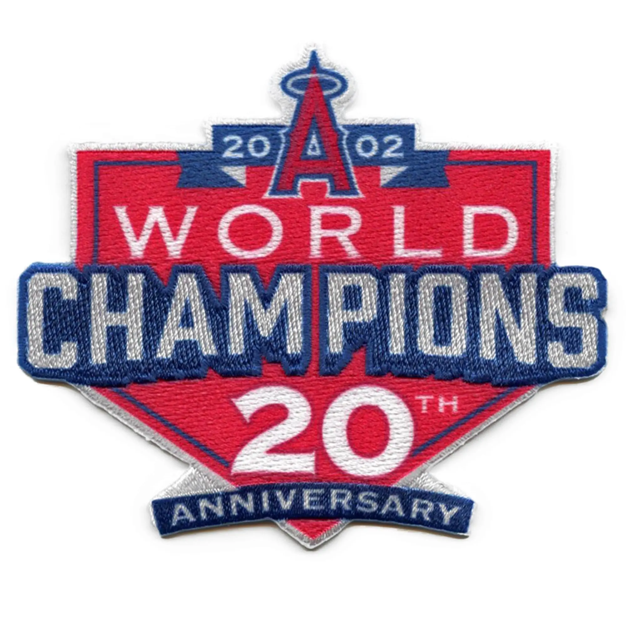 Anaheim Angels 2002 World Series Champions 20th Anniversary Jersey Patch - Image 2