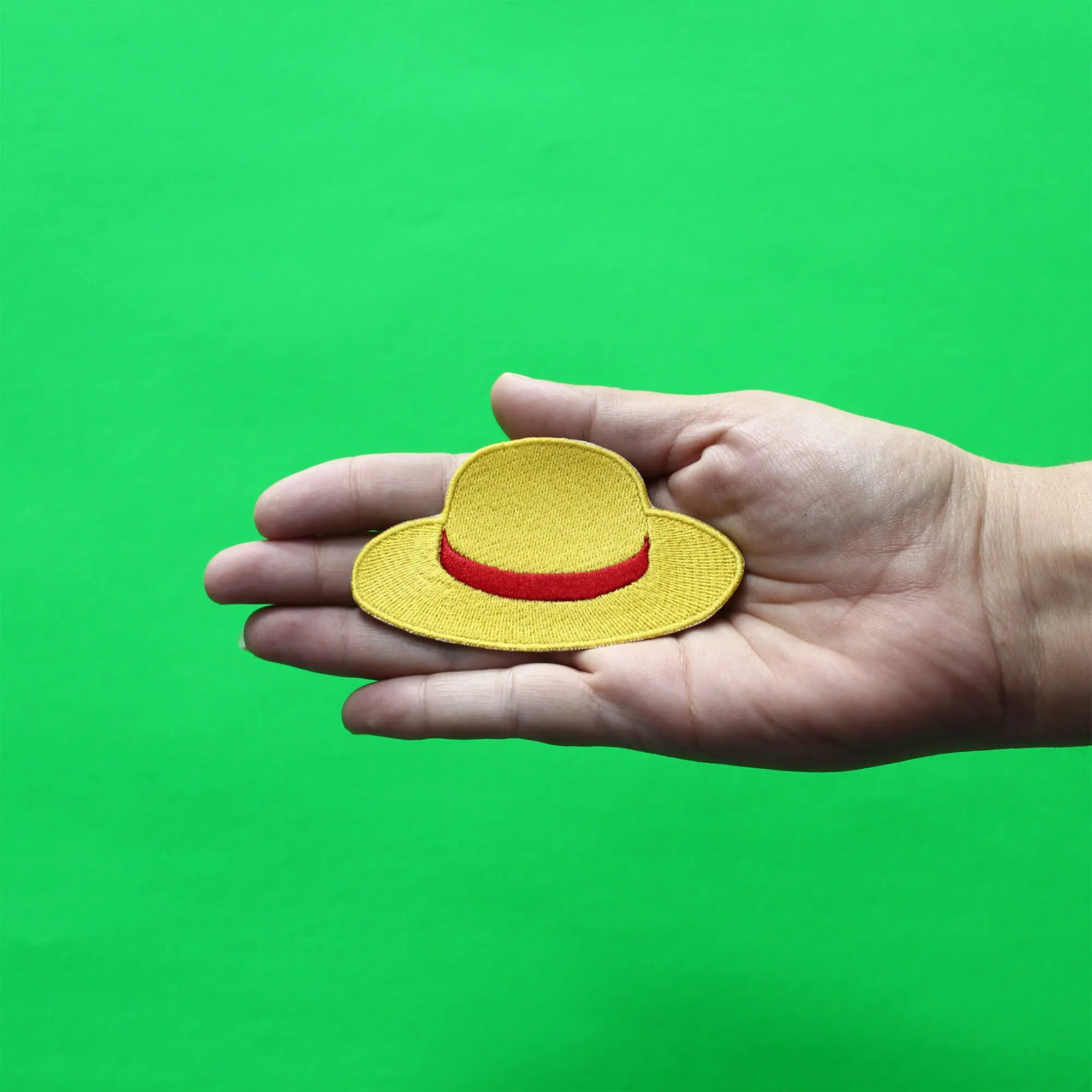 Anime Yellow Straw Hat Patch Embroidered Iron On - Image 2