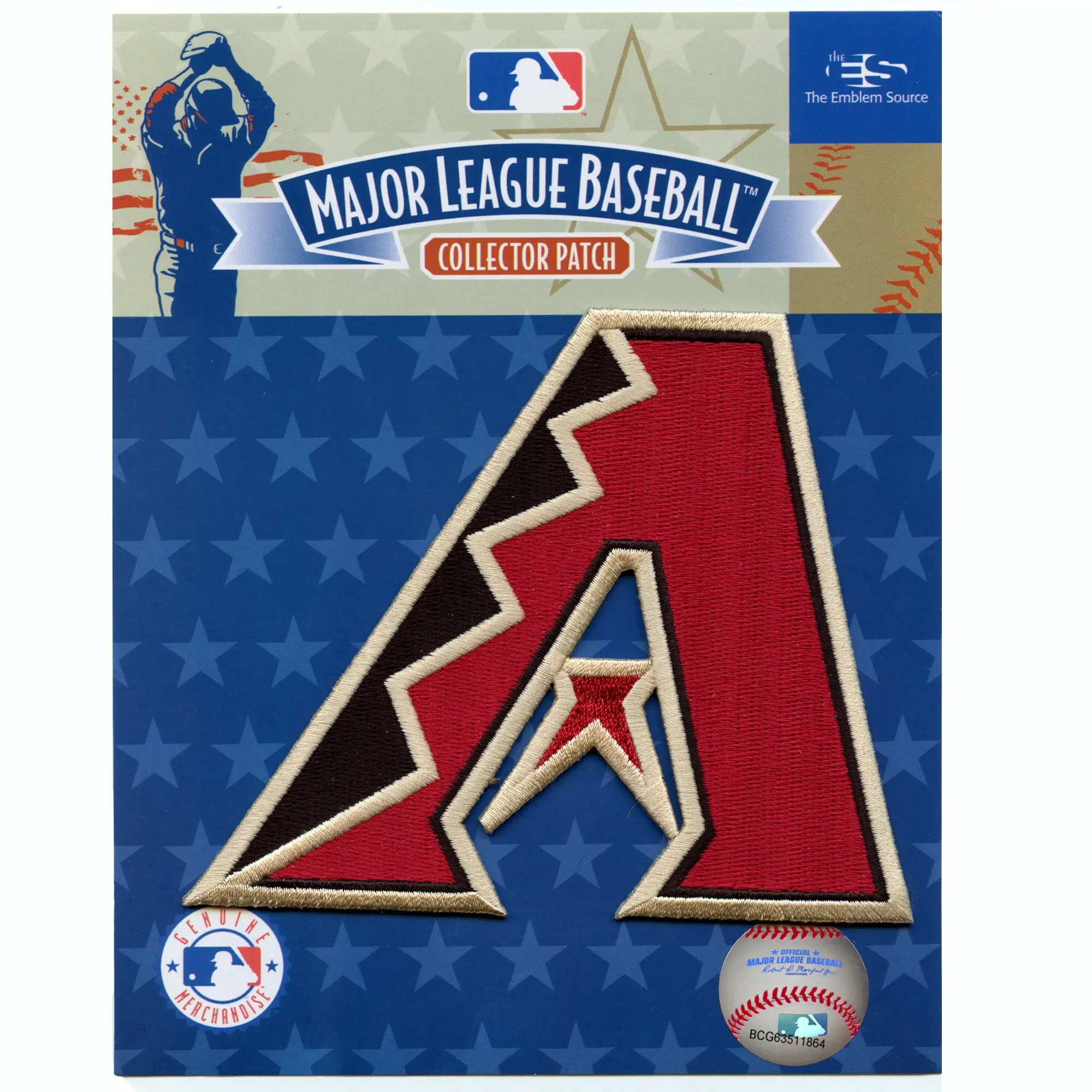 Arizona Diamondbacks Primary Team A Logo Jersey Patch (Sedona Red) - Image 2