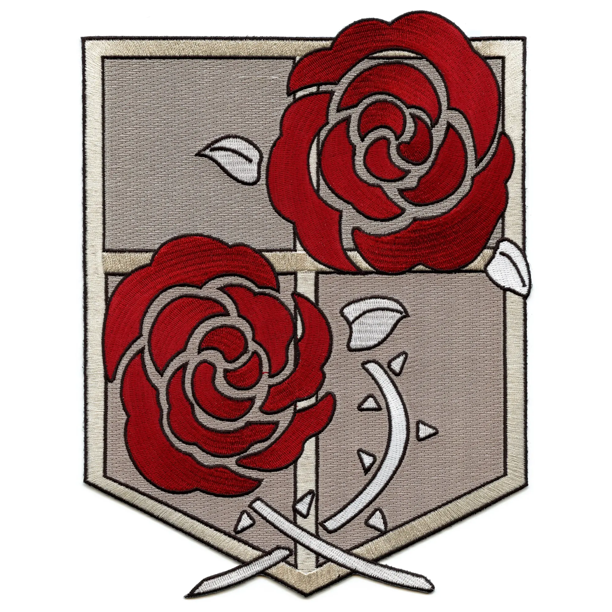Attack On Titan Stationary Guard Back Patch Shield Large Embroidered Iron