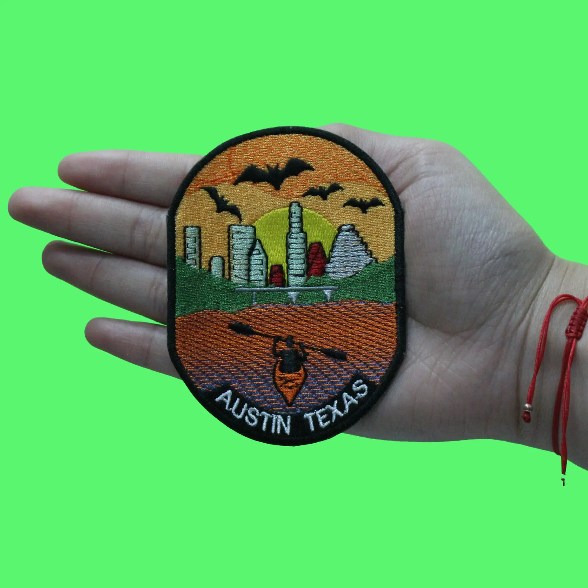 Austin Texas Travel Souvenir Patch Cities United States Embroidered Iron On - Image 2