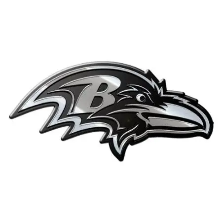 Baltimore Ravens Premium Solid Metal Chrome Plated Car Auto Emblem